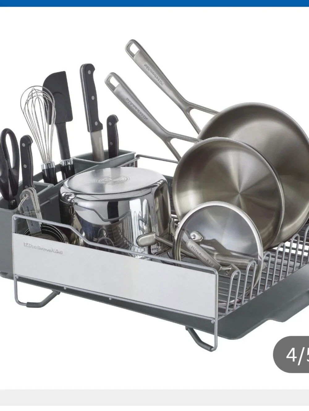(6) KitchenAid Stainless Steel Full size Dish Drying Rack